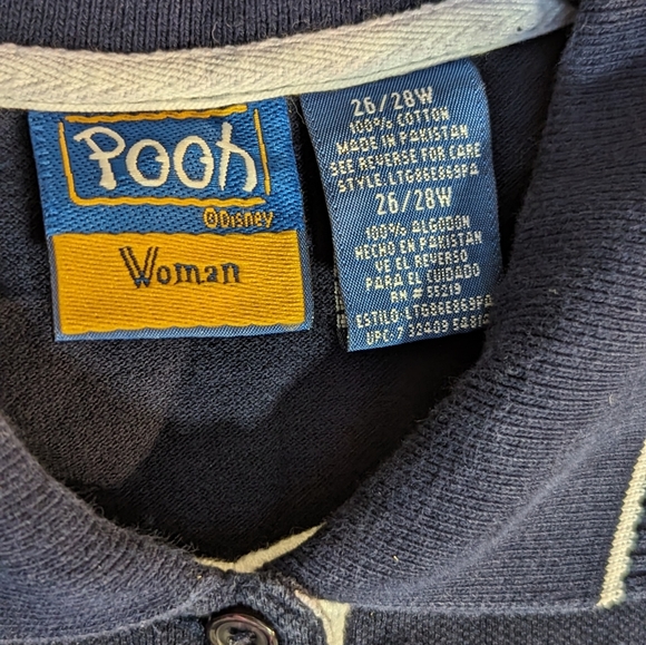 Disney Vintage Pooh Fall Eeyore Woman’s Fleece Vest Size 26-28W EUC Rare - Picture 7 of 9